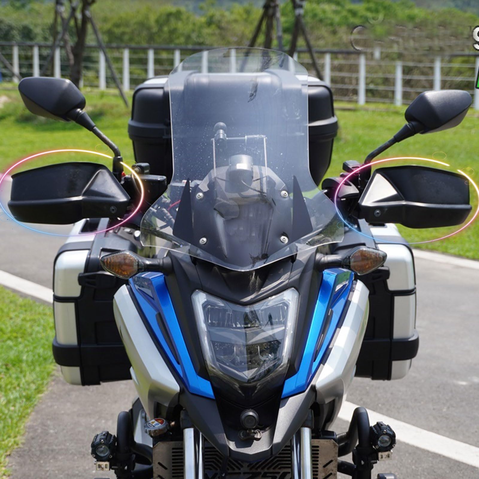 Protège-mains moto robuste avec bouclier de leviers NC750X - 8
