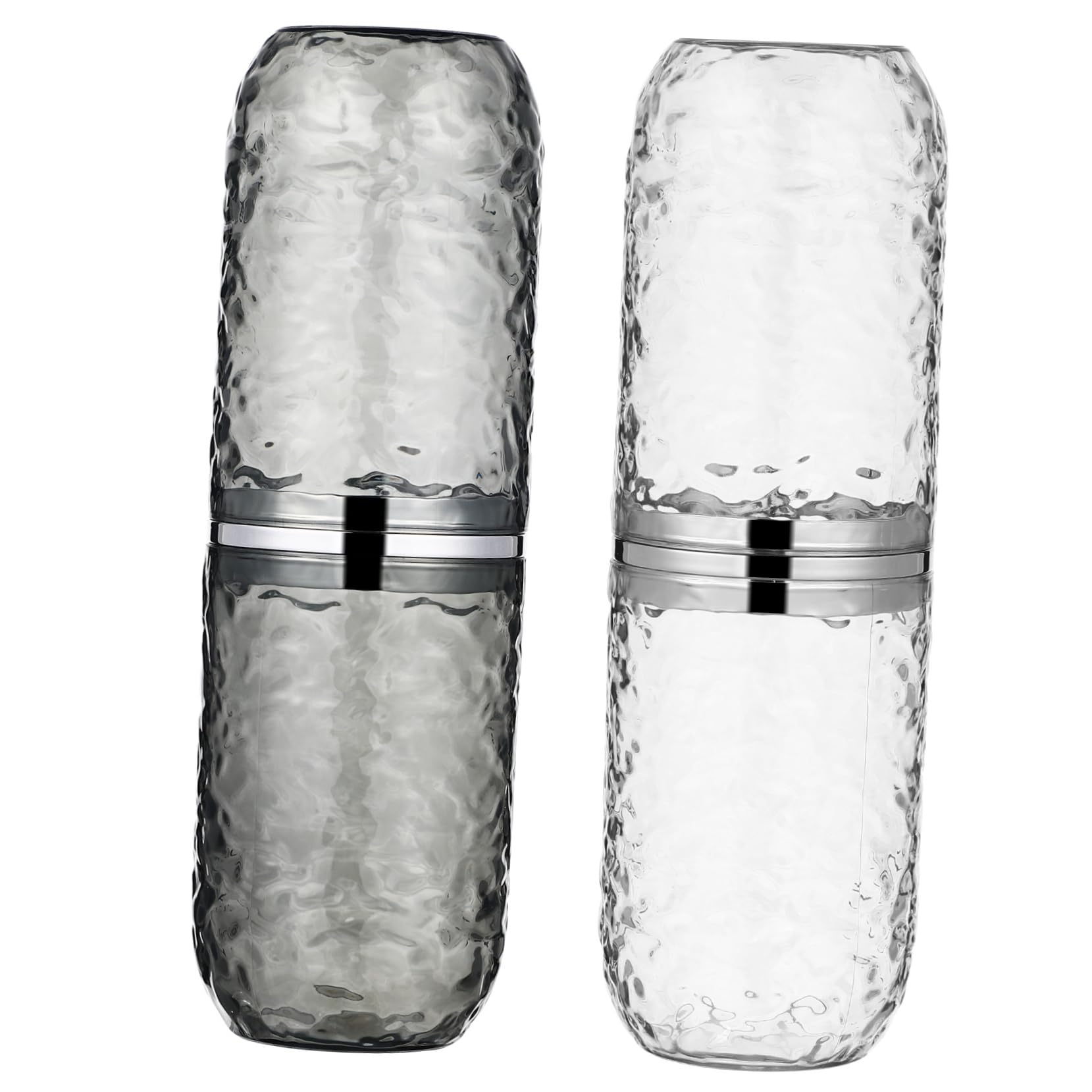 Baluue 8piezas Estuche De Para Cepillos De Dientes Contenedor Tapa Para y Diseño Transparente y