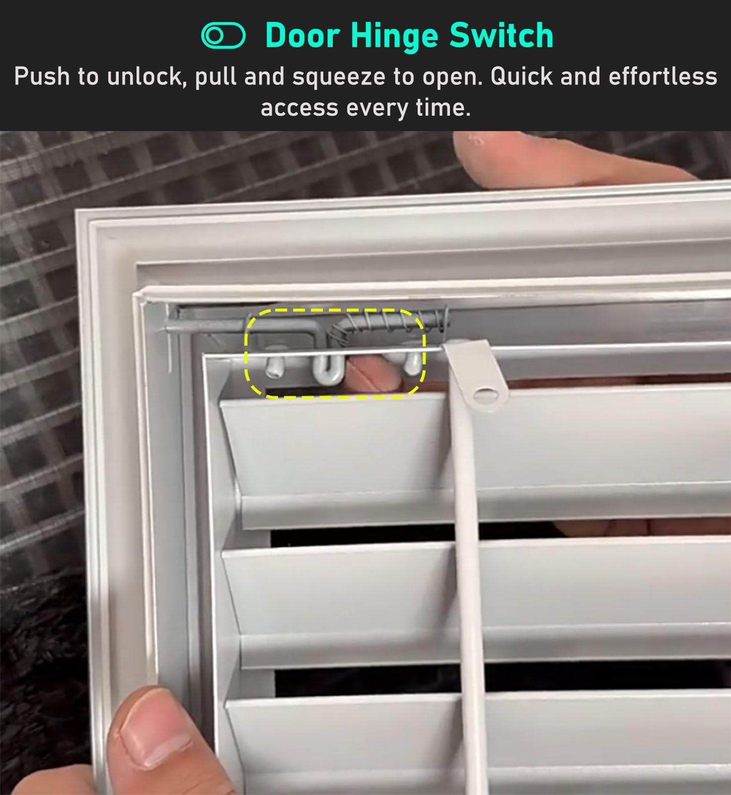 Panel de acceso de ventilación de pared para techo, escotilla de inspección de metal para acceso al ático y fontanería, caja de ventilación de retorno oculta