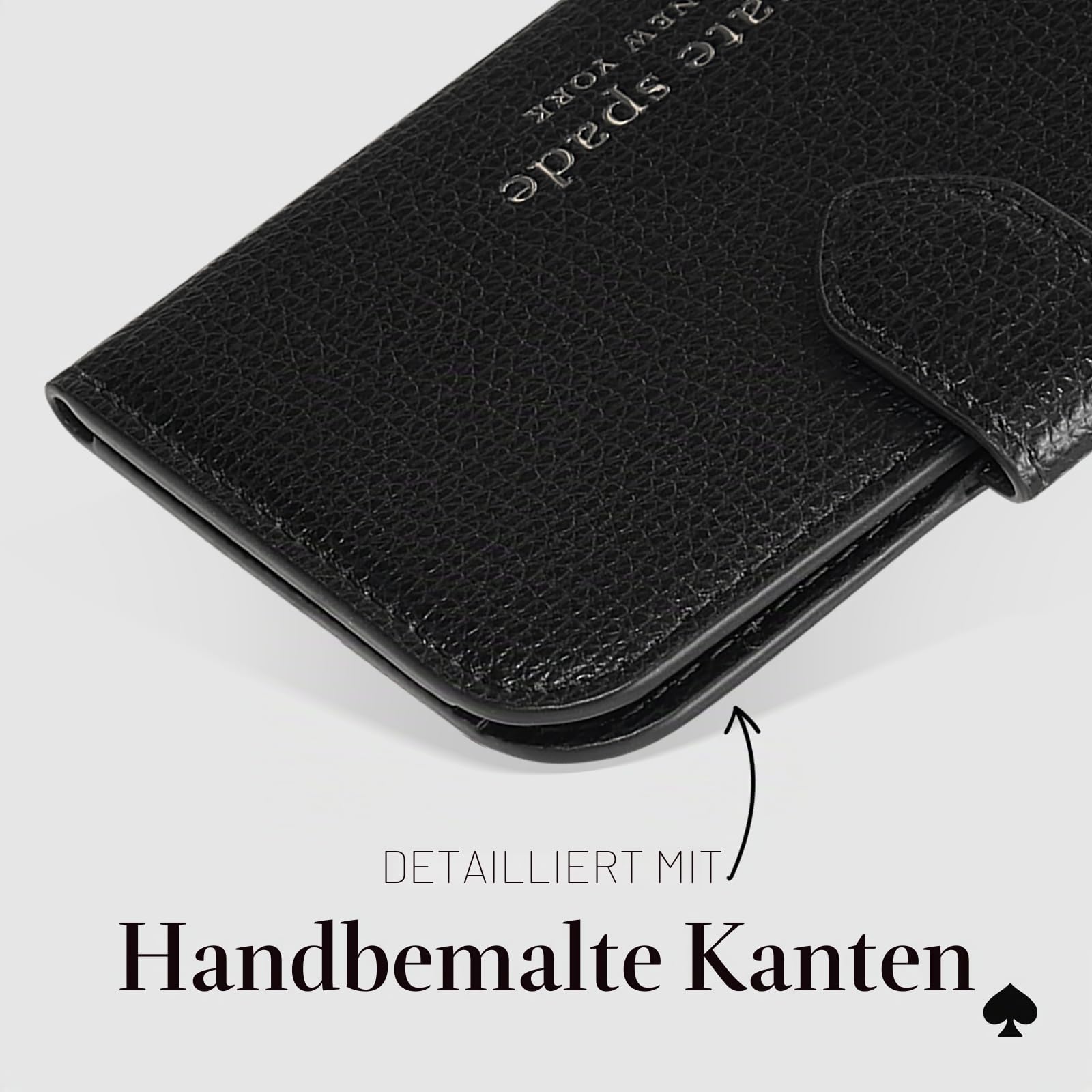 Kate Spade New York Morgan Magnetische Handy-Brieftasche/Kartenhalter – kompatibel mit MagSafe Wallet – Schwarz
