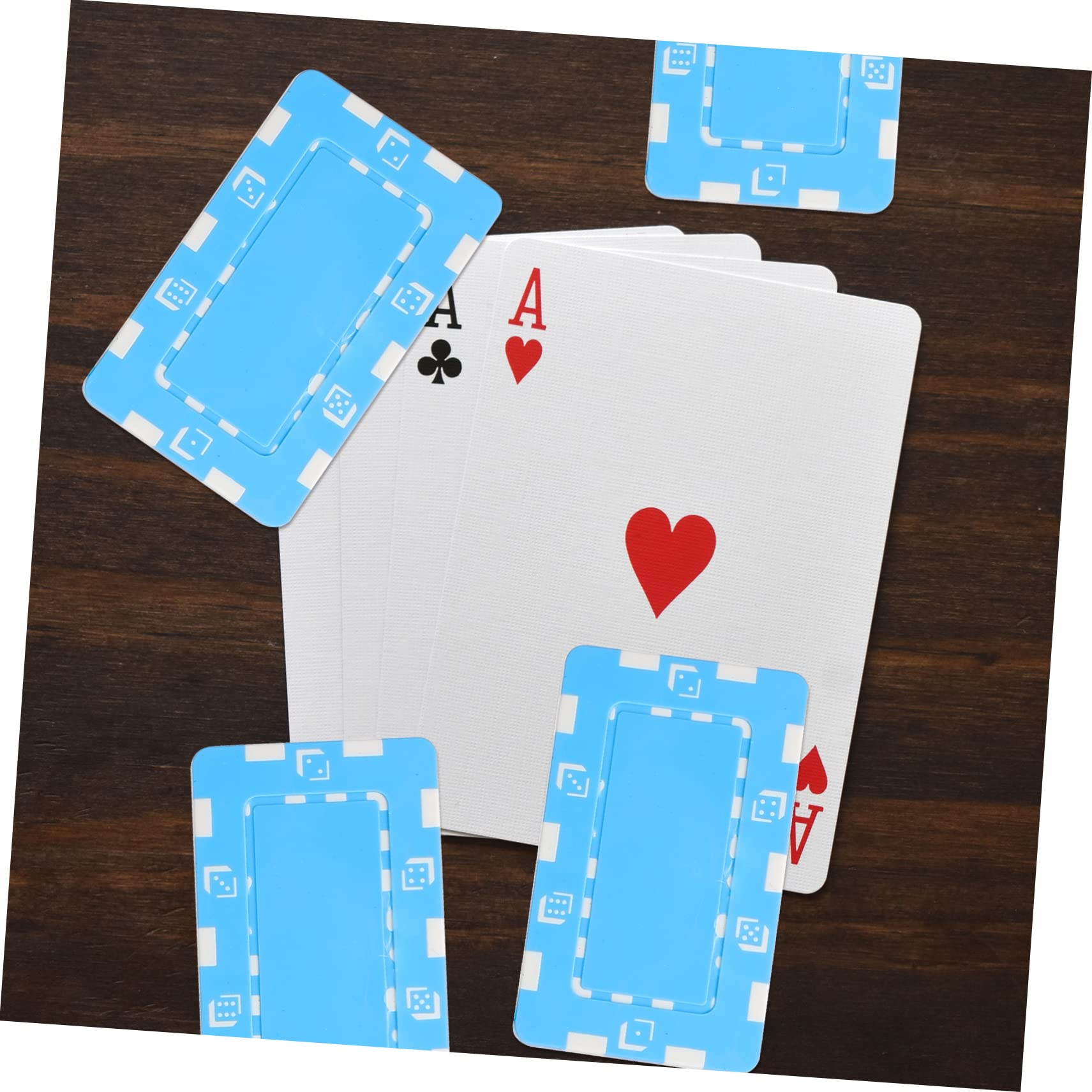 KOMBIUDA Poker Chip Pieces 10pcs Poker Chips Plastic Mahjong Chips No-Value for Poker Game Night