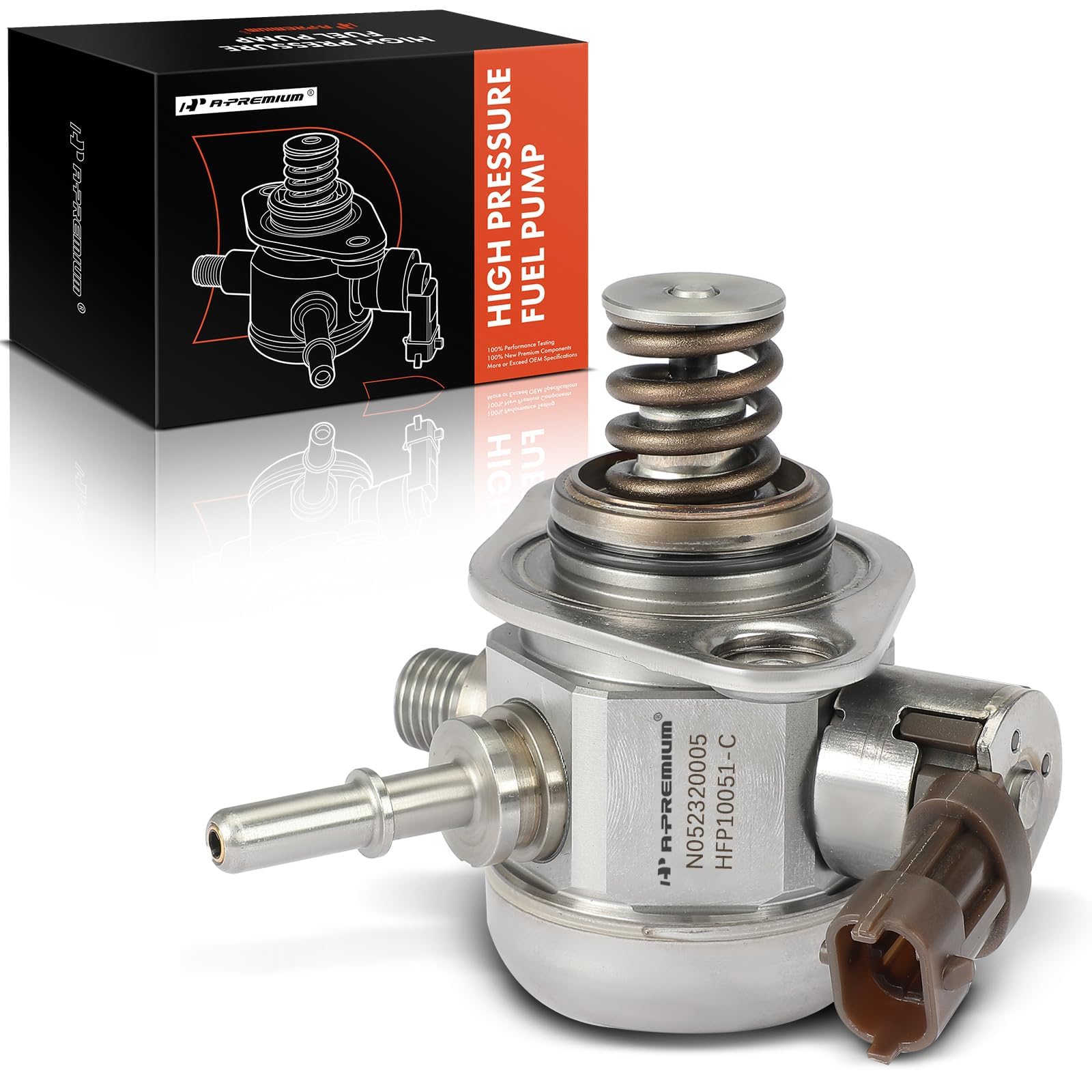 A-Premium High Pressure Fuel Pump Compatible with Hyundai Sonata 2015-2019, Santa Fe 2019-2020, Santa Fe Sport 2017-2018, Tucson 2018-2021 & Kia Optima/Sorento 2016-2020, Sportage 2016-2021, 2.4L, GAS