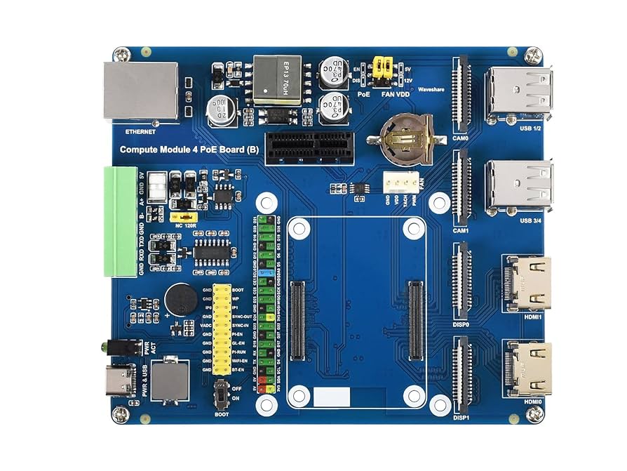 Amazon.com: Waveshare Raspberry Pi Compute Module 4 IO Board