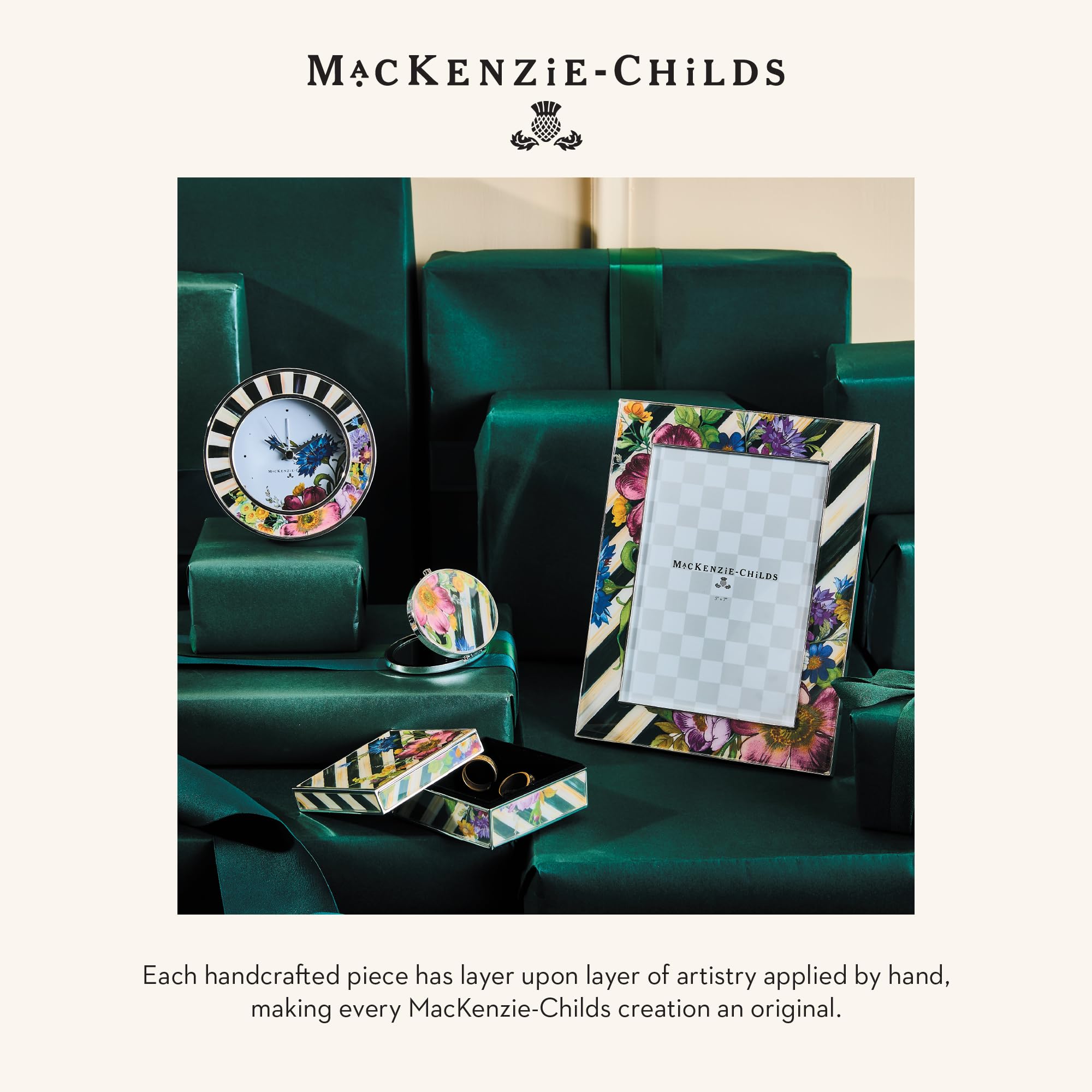 Amazon.com: MACKENZIE-CHILDS Silver-Plated Trinket Box