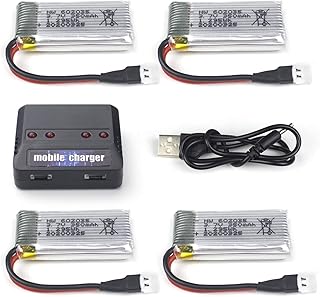 Cheerwing 4-in-1 Charger & 4pcs 3.7V 350mAh Rechargeable Lipo Battery for Cheerwing UDIRC U12S