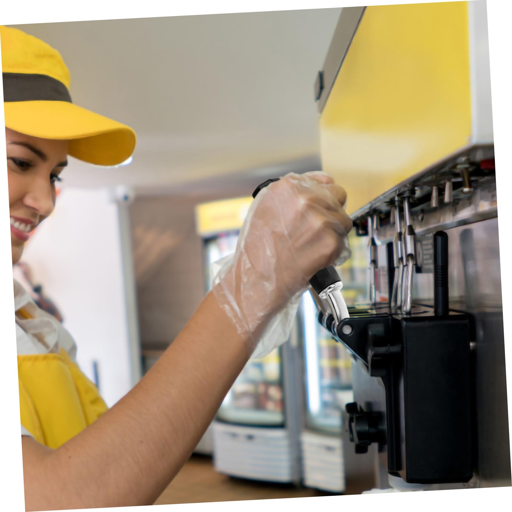 INOOMP Controllo per Macchina Gelato Accessorio Antiperdita Materiale Resistente e Facile da Installare Compatibile con Gelatiere Professionali e Domestici