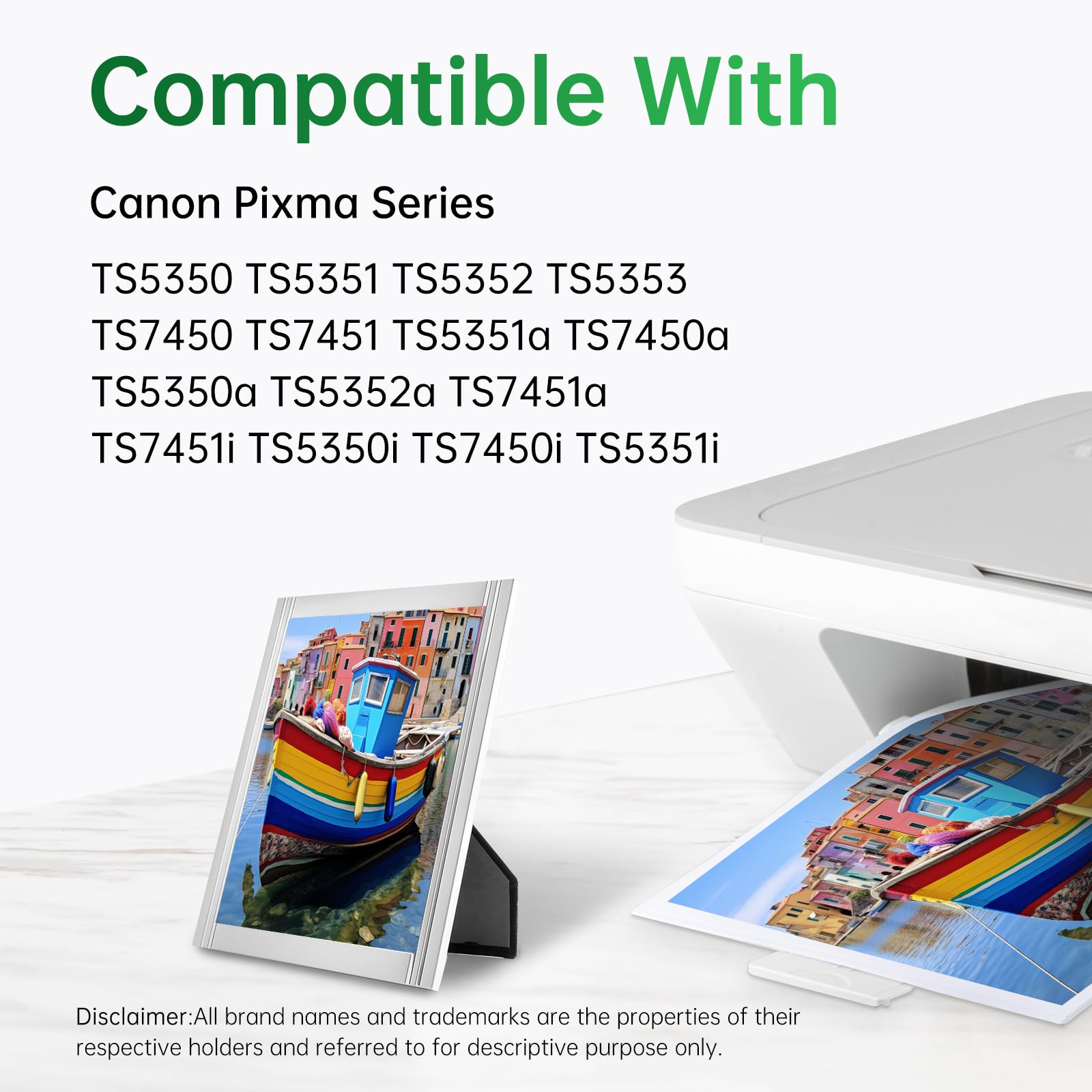 560 561XL Patronen Kompatibel für Canon Druckerpatronen 560 561 XL Multipack PG-560 CL-561 für Canon Pixma TS5350 TS5351 TS5352 TS5353 TS7451 Drucker(Schwarz/Farbe,2-Pack)
