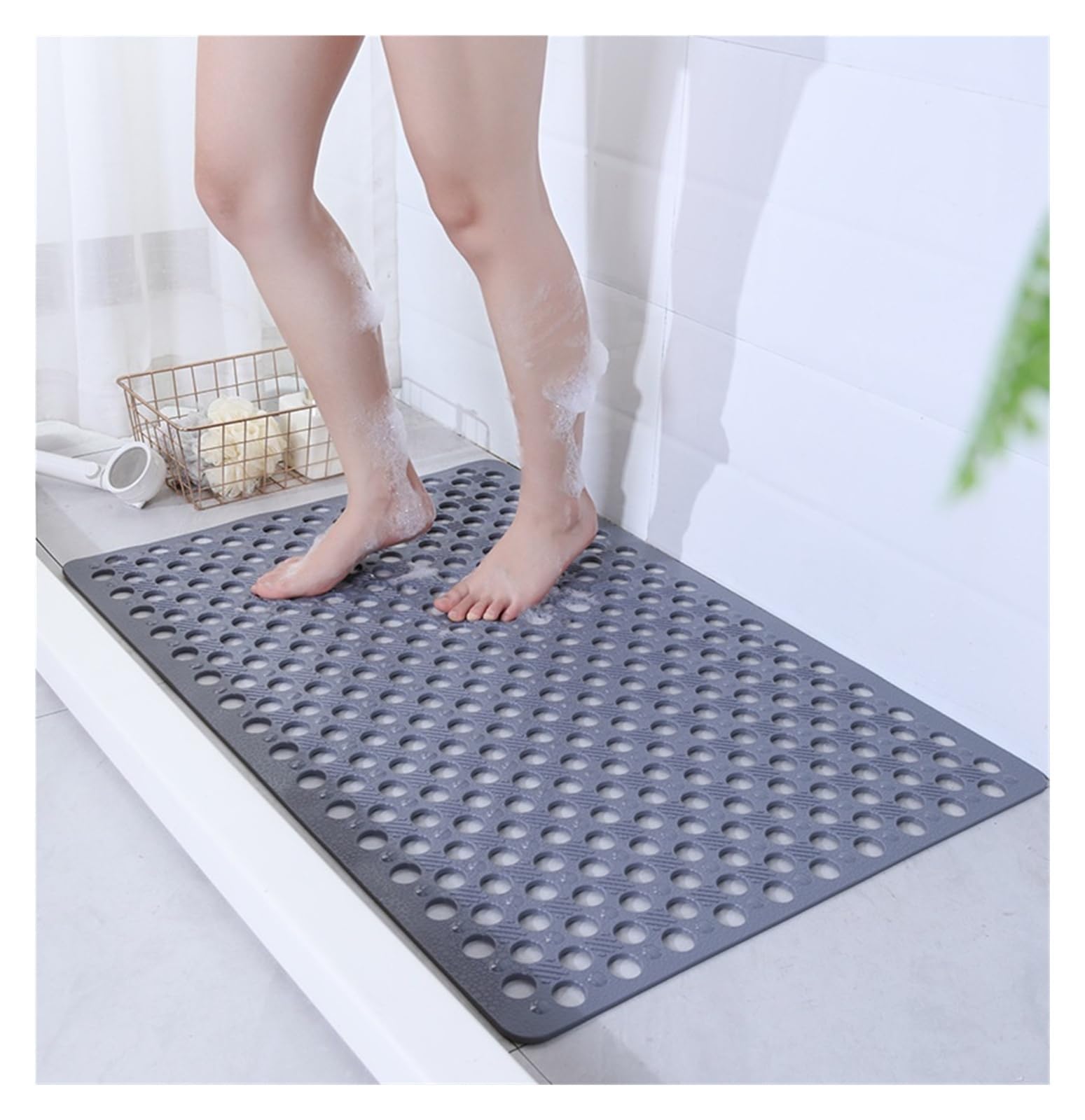 Antirutschmatte füR Badewanne 43 x 75 cm große, rutschfeste Badematte