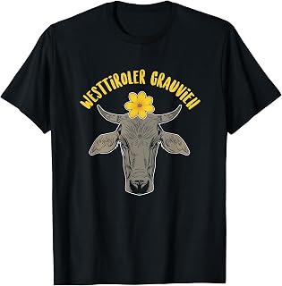 Cow Farmer Tyrol Tyrolean Grey Cattle West Tyrolean Gift T-Shirt