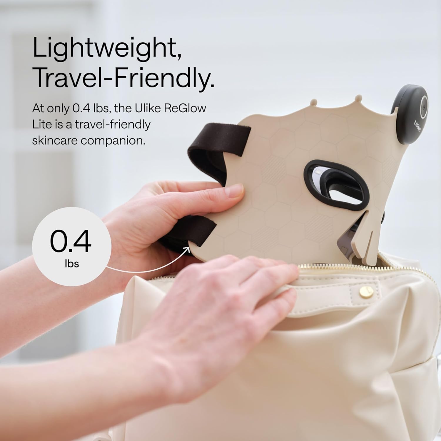 Ulike ReGlow Lite LED Mask With 3 Modes for Anti-Acne & Anti-Aging, Powerful LED Beads With Red, Blue and Mixed Light, 3D Facial Comfort Fit, Red Light Therapy Skin Care At Home