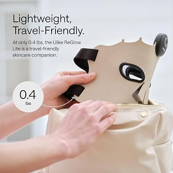 Ulike ReGlow Lite LED Mask With 3 Modes for Anti-Acne & Anti-Aging, Powerful LED Beads With Red, Blue and Mixed Light, 3D Facial Comfort Fit, Red Light Therapy Skin Care At Home