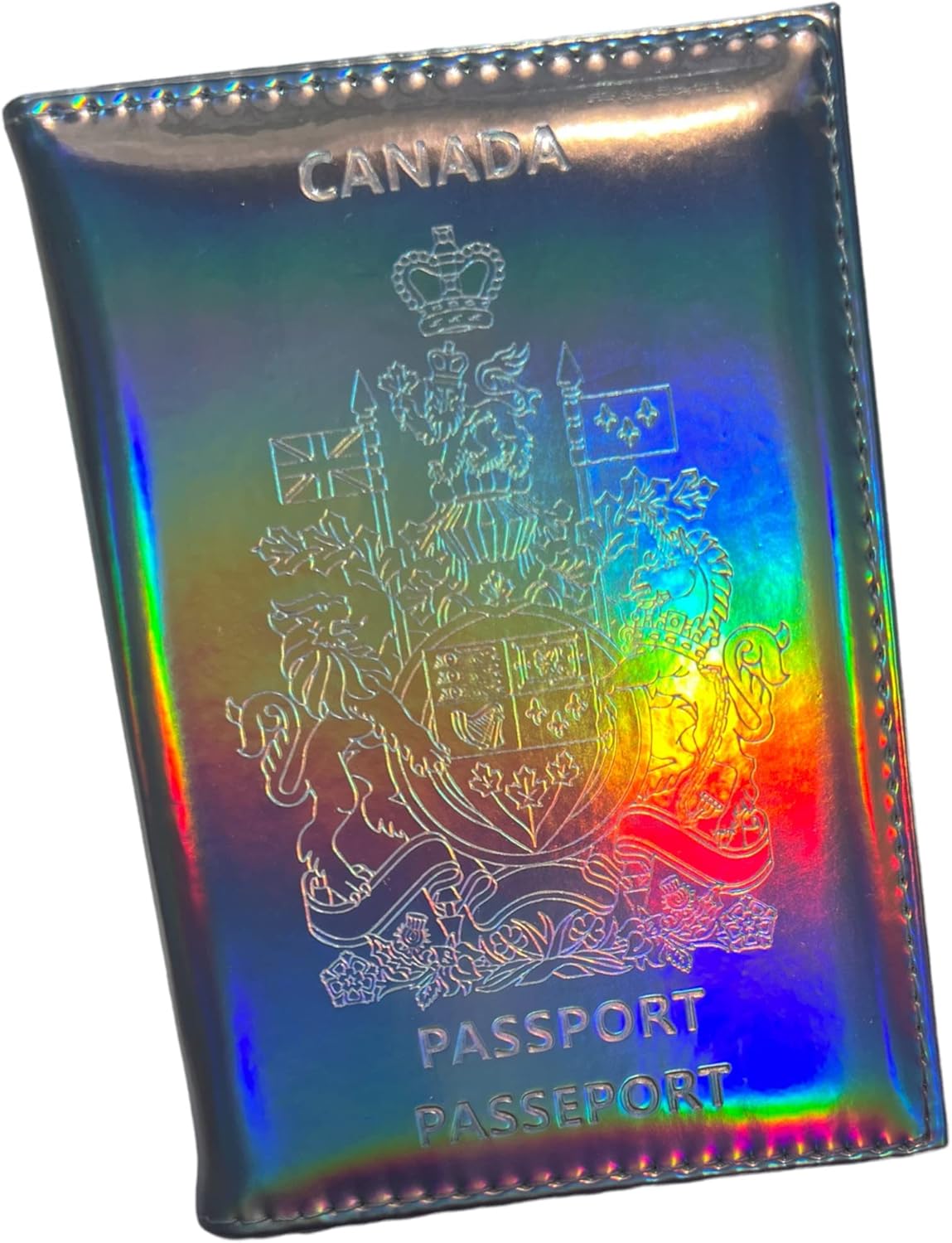 Chrome Passport Cover Vaccine Card Holder Combo Canada