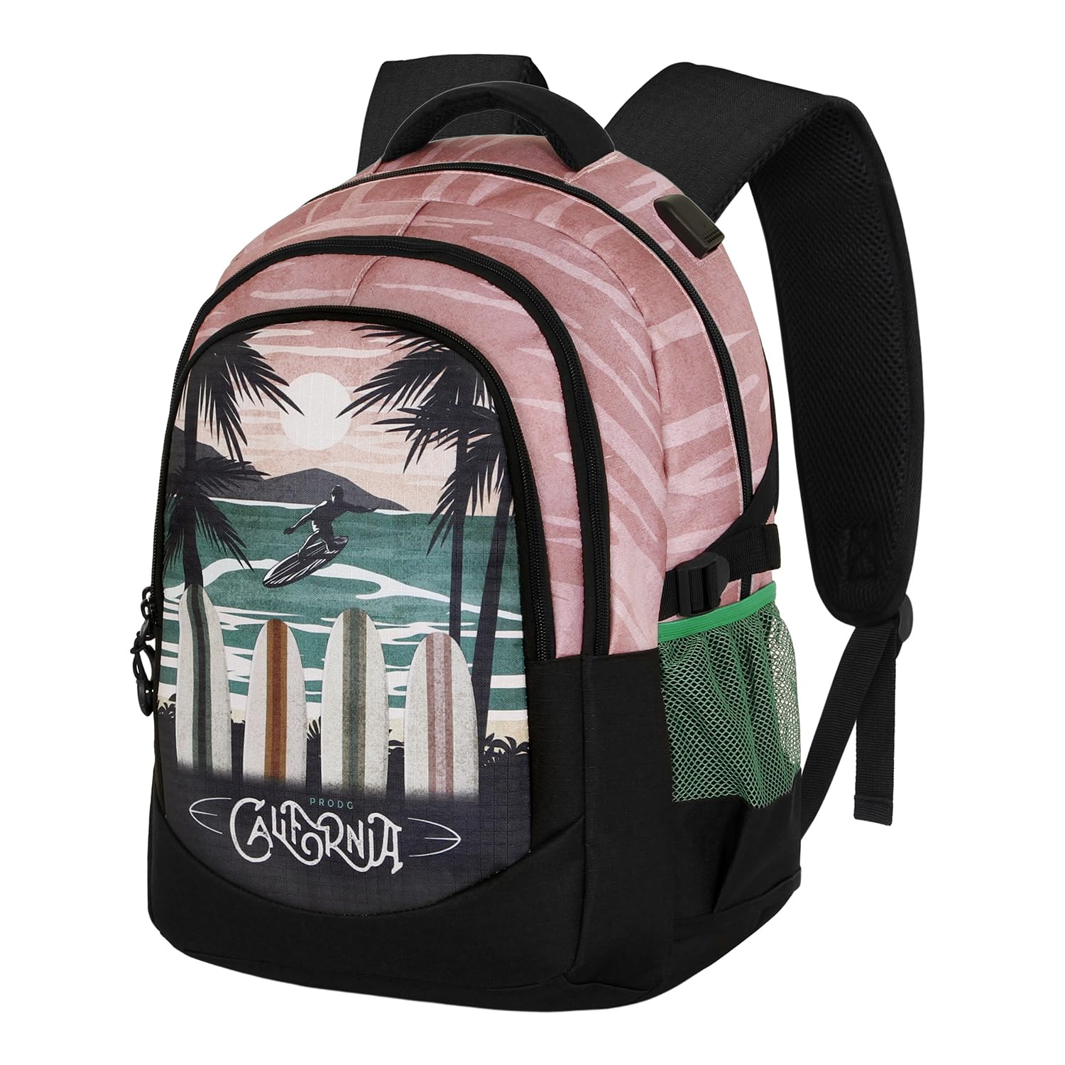 PRODG California-Mochila Running Plus, Multicolor, 34 x 46 cm, Capacidad 32 L