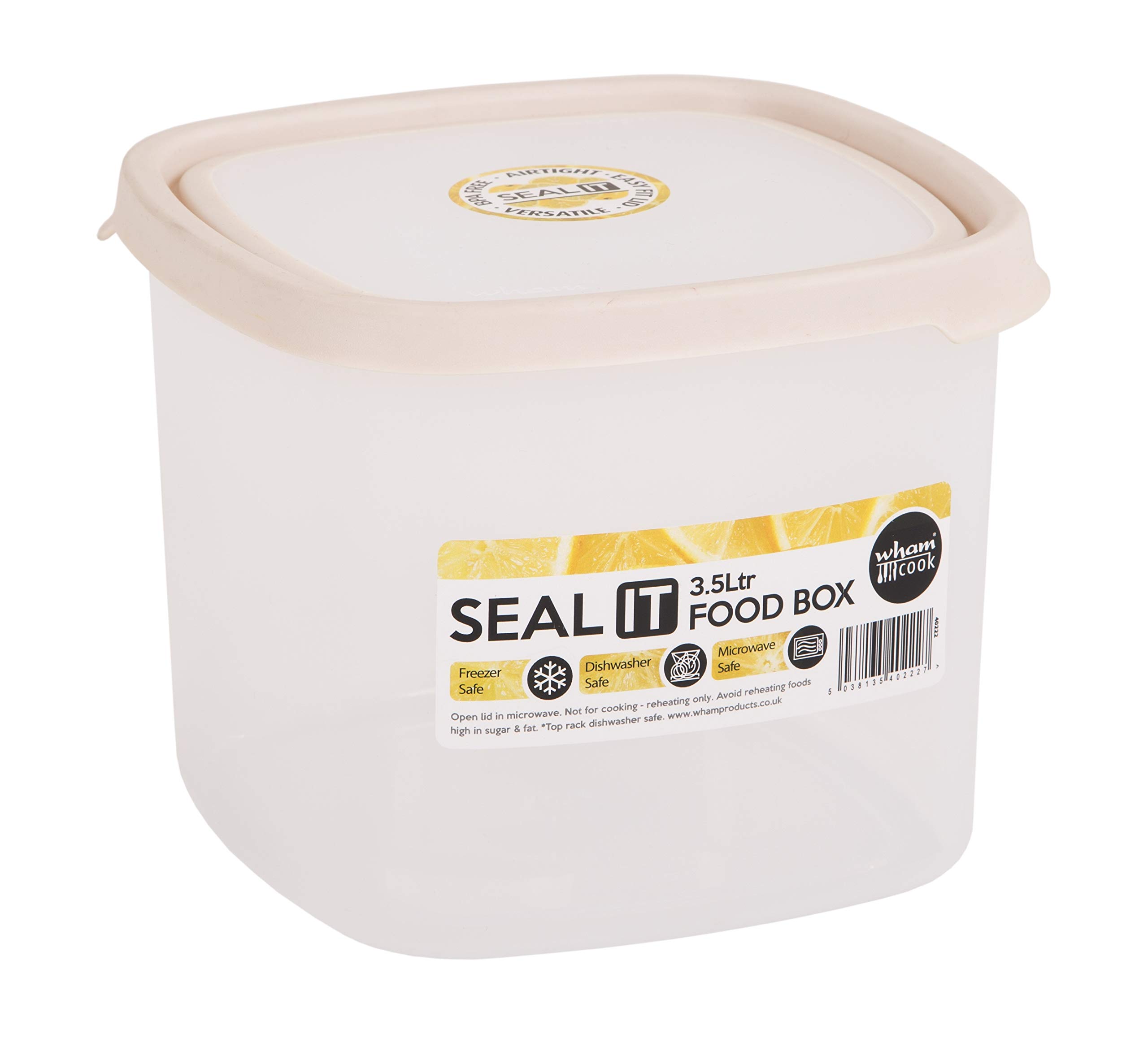 Wham Storage Box, Polypropylene, Cream, 3.5 L