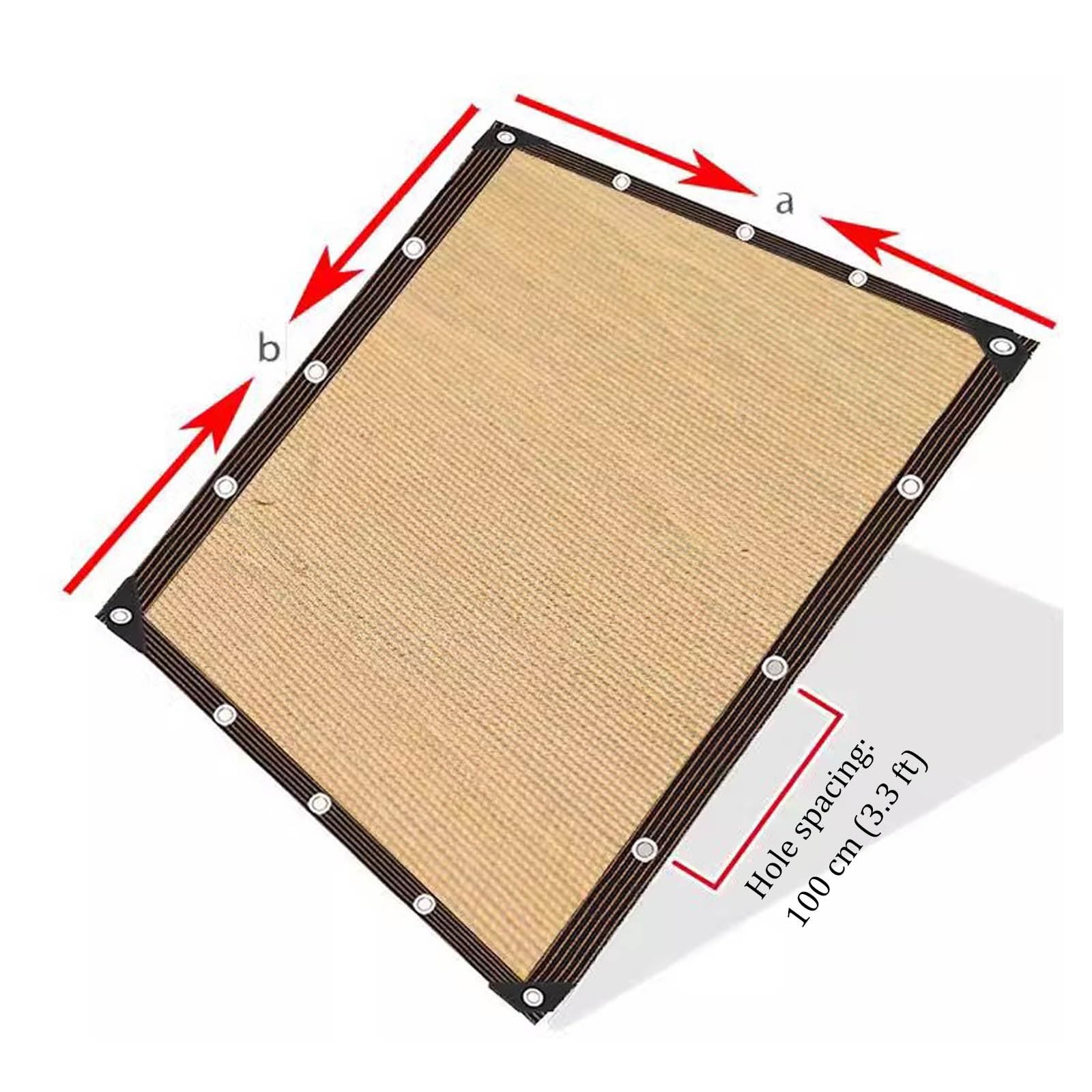 Garten-E-Tuch mit Ösen, UV-Resint, Sonnencreme für Außenbereich, Terrasse, Gewächshaus, Terrasse und Hinterhof, 10 x 20, 20 x 20 cm, 15 x 25 cm, 15 x 25 cm, 20 x 20 cm