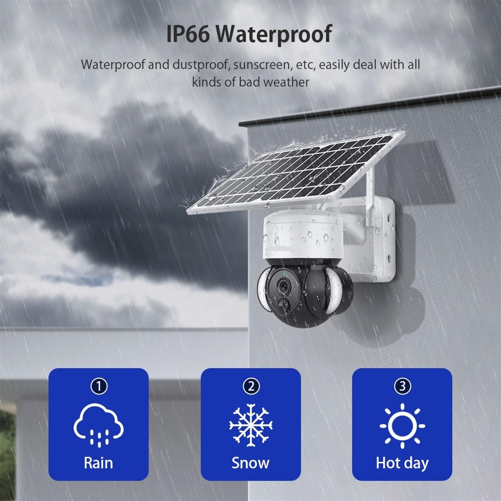 Kamera IP bezpieczeństwa na zewnątrz, Kamera IP 4G słoneczna 1080P HD zewnętrzny panel słoneczny wbudowana bateria wideo bezpieczeństwo ulica zewnętrzna kamera PTZ CCTV Obrazy HD(4G Version Add 32G)