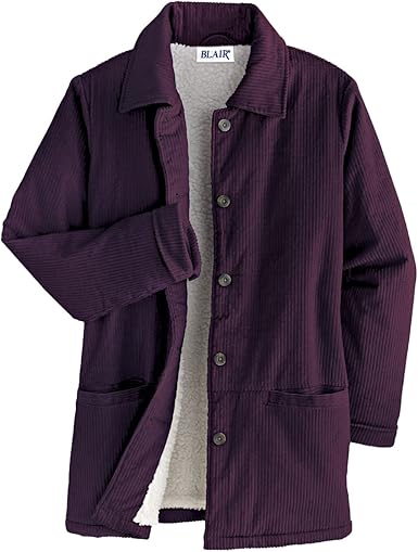 plus size pile coat