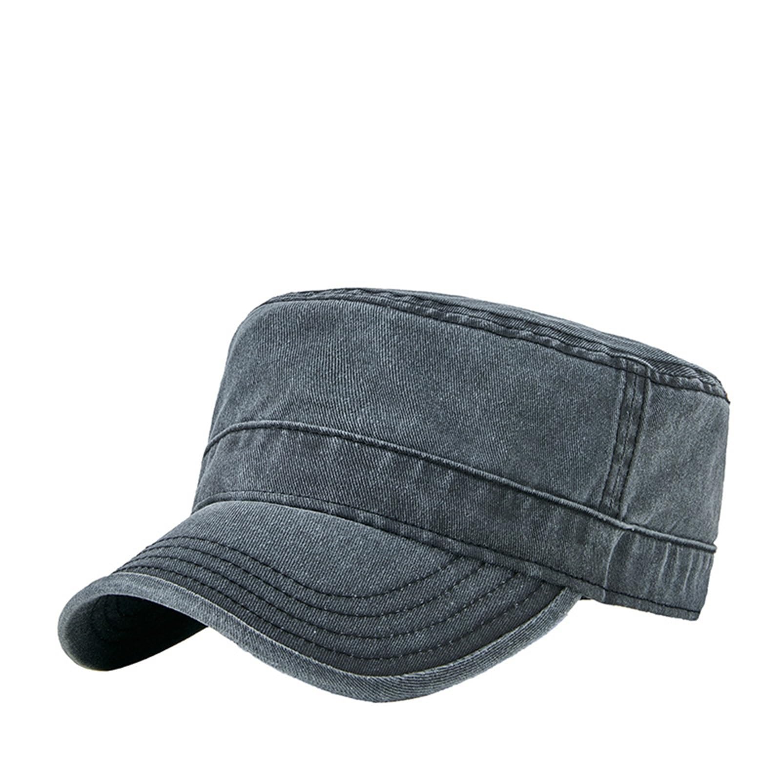 Berretto Militare da Cadetto Cappello Piatto da Uomo e Donna for Esterni con approfondimento Aumentato per Abbigliamento da Esterno