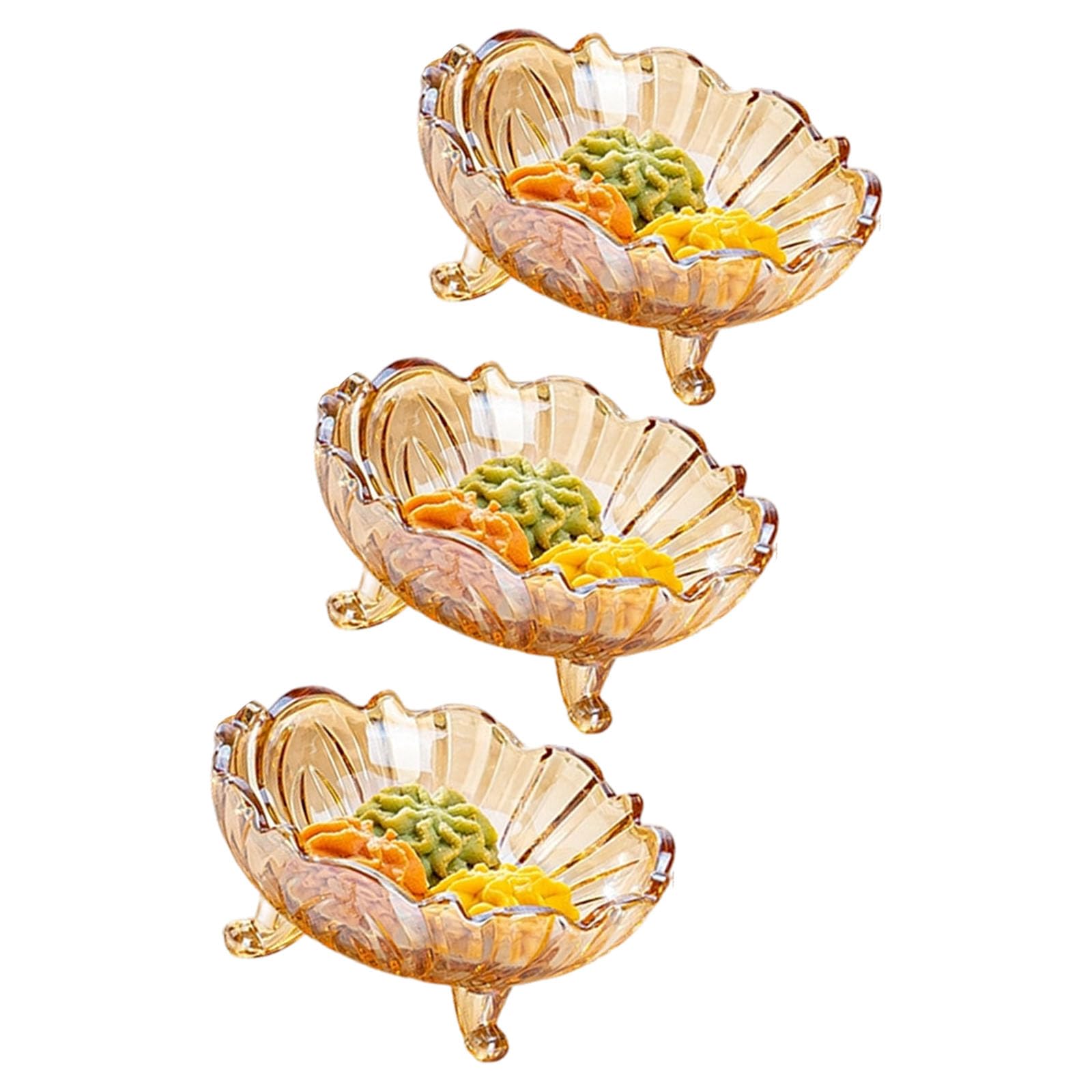 Kalttoy B Glass Fruit Owl With Legs For Snacks Dessert Home Party Serving Scratch Glass Serving Plate With Legs Snacks Owl Suitable