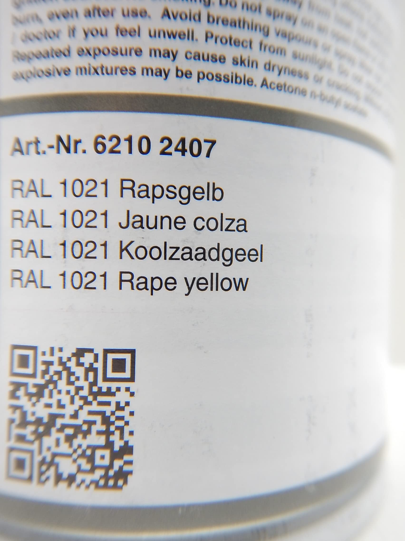Förch 4 in 1 RAL 1021 RAPSGELB GELB DICKSCHICHTLACK LACK SPRAY SPRAYDOSE 400ML (6)