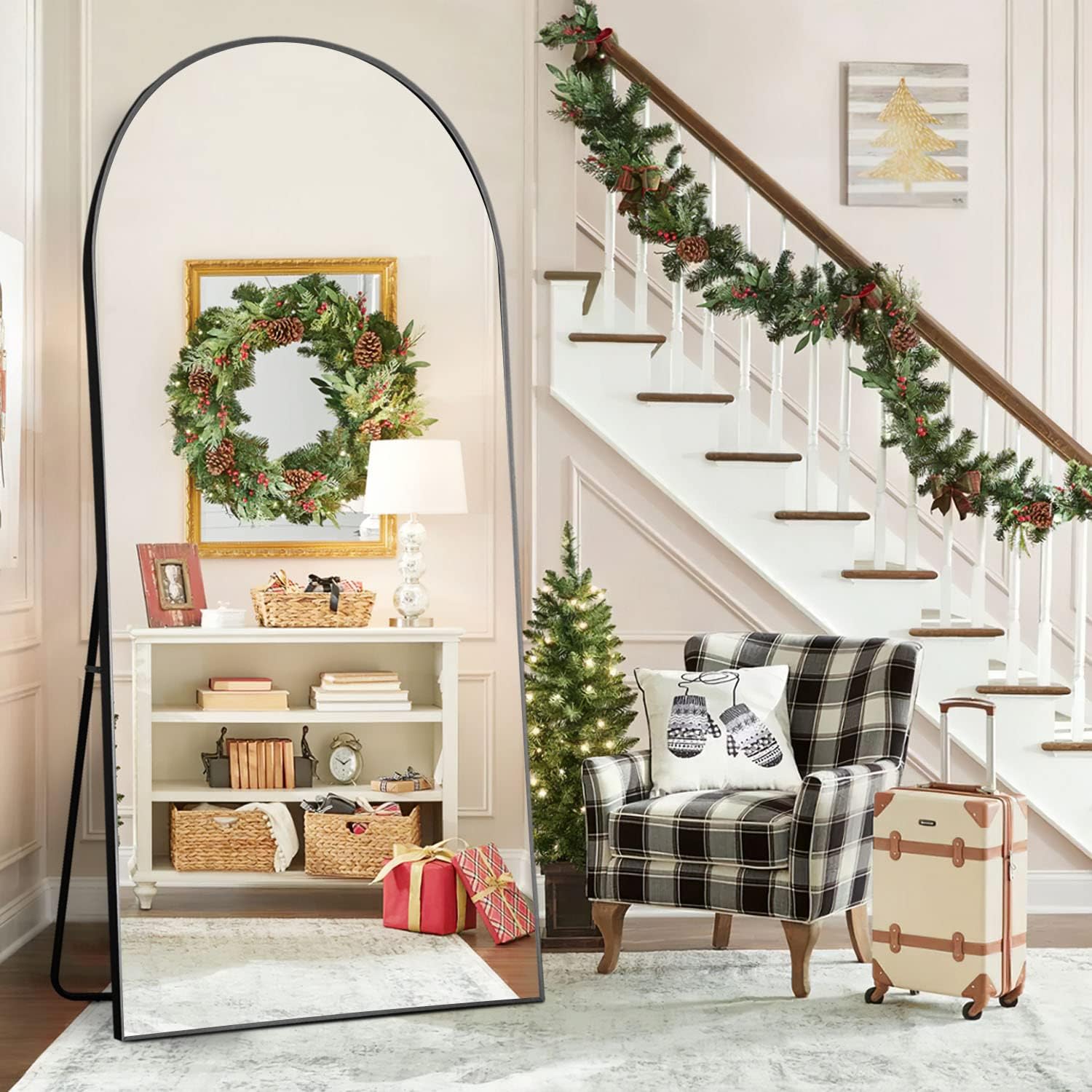 Natsukage 71"x32" Arched Full Length Mirror Large Arched