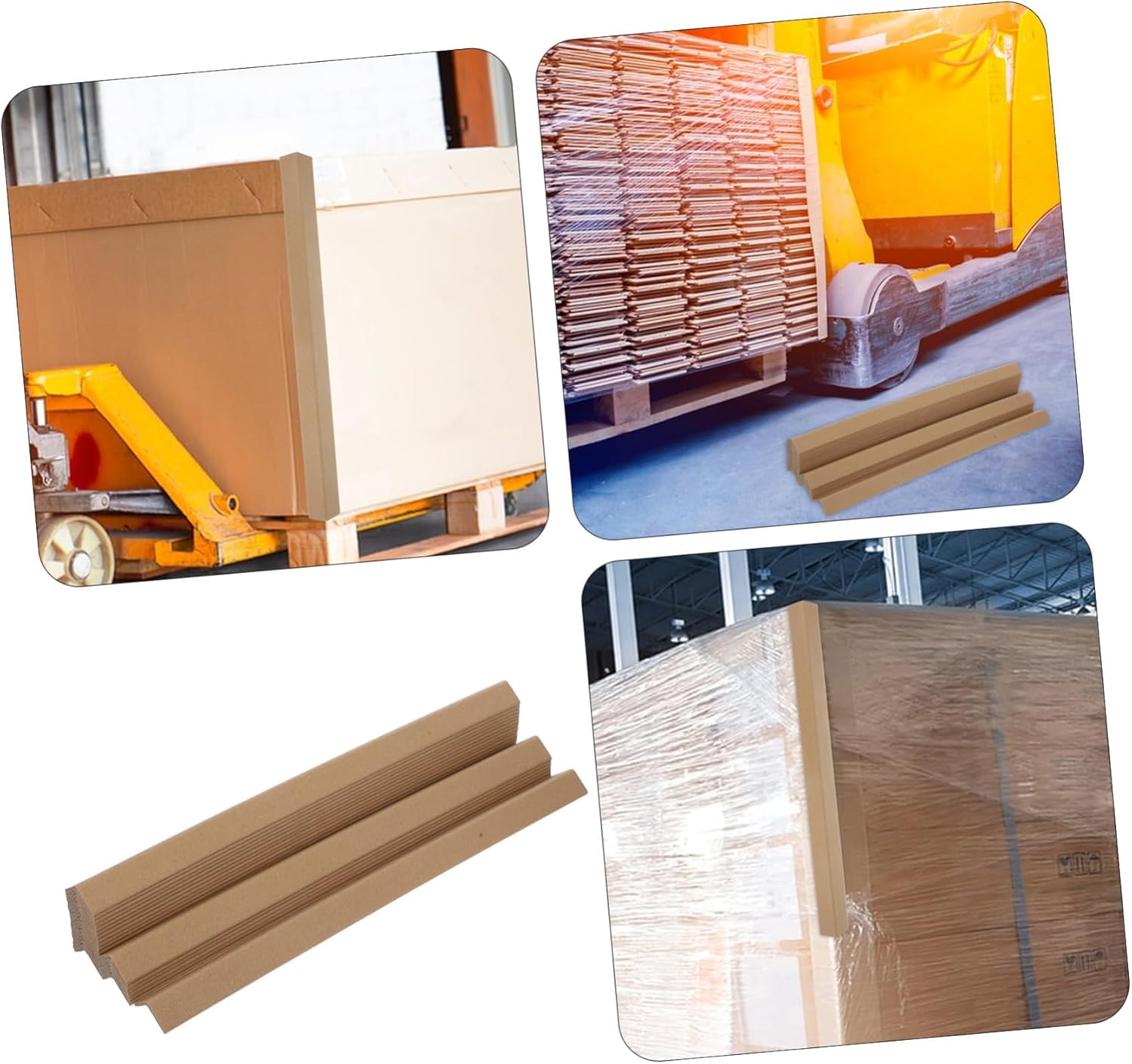 LIFKOME 24Pcs Cardboard Edge Protectors for Carton Packaging Shaped Design for Stable Transport Damage Prevention Integrity Maintenance for Shipping Storage Supplies