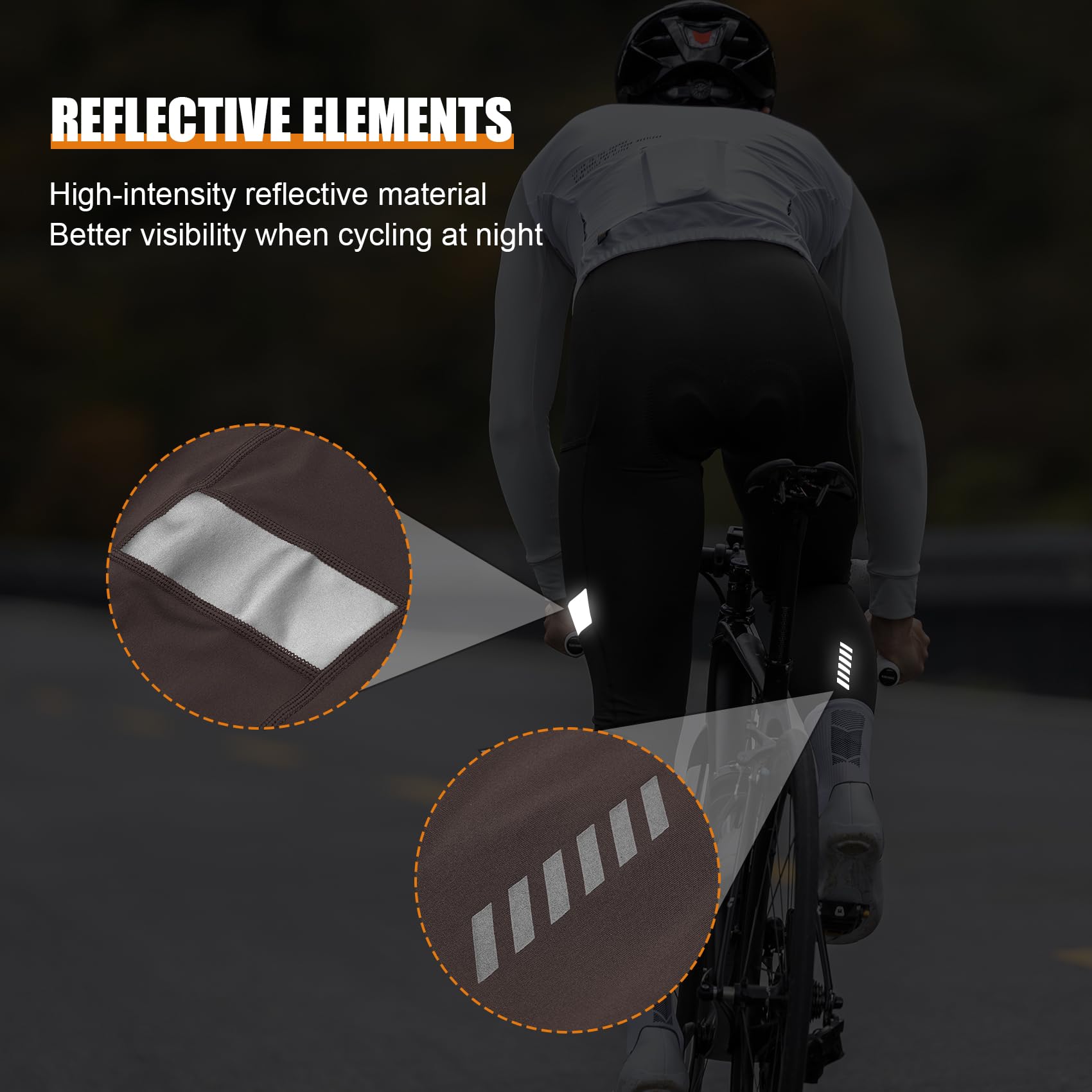 Santic Cuissard de cyclisme rembourré 4D pour homme avec poche