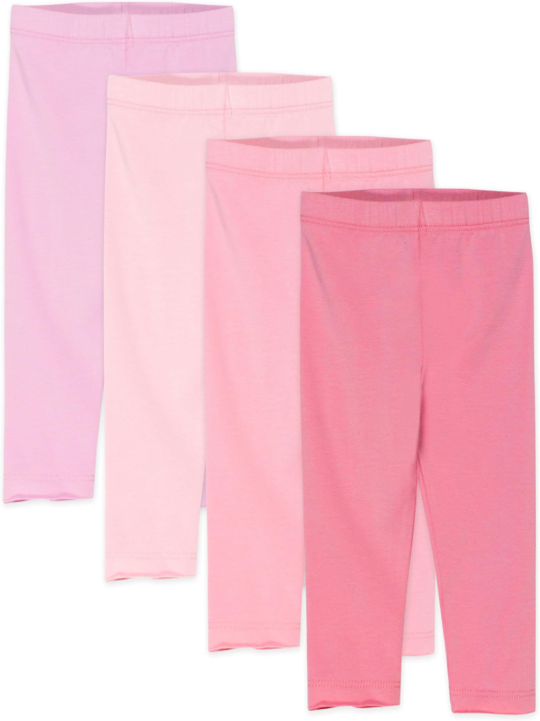 HonestBaby Multipack Leggings Skinny, Flare and Cargo Pants Organic Cotton for Infant Baby Girls, Toddlers, Little Kids