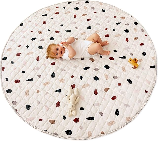 Hakuna Matte Large Padded Play Mat 150 cm  Extra Thick 1.5 cm Soft Playmat for Newborns in a Stylish Unisex Design  Baby Play Mat with Non-Slip Backing for Crawling, Playing and Tummy Time
