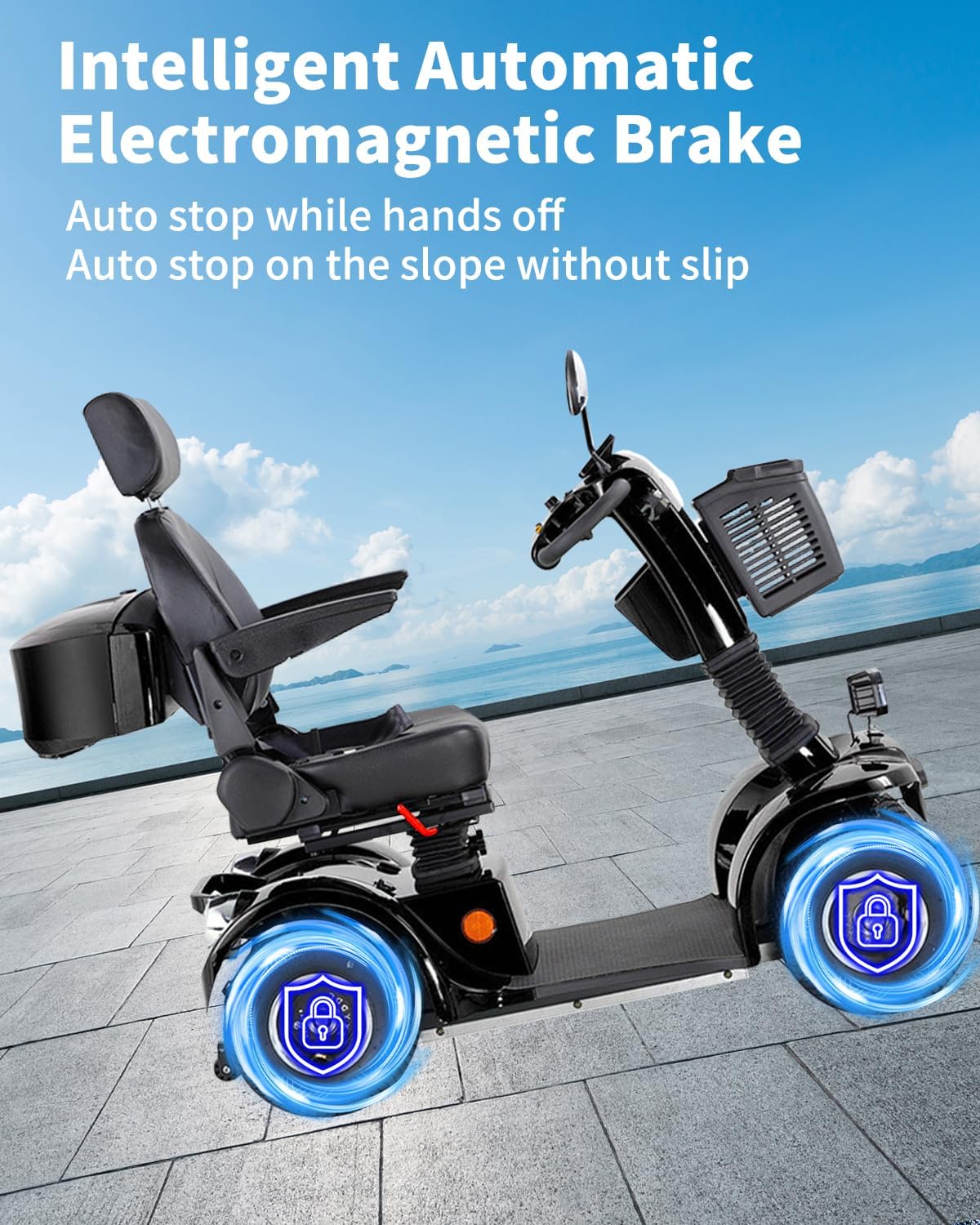 Image illustrating the intelligent automatic electromagnetic brake system