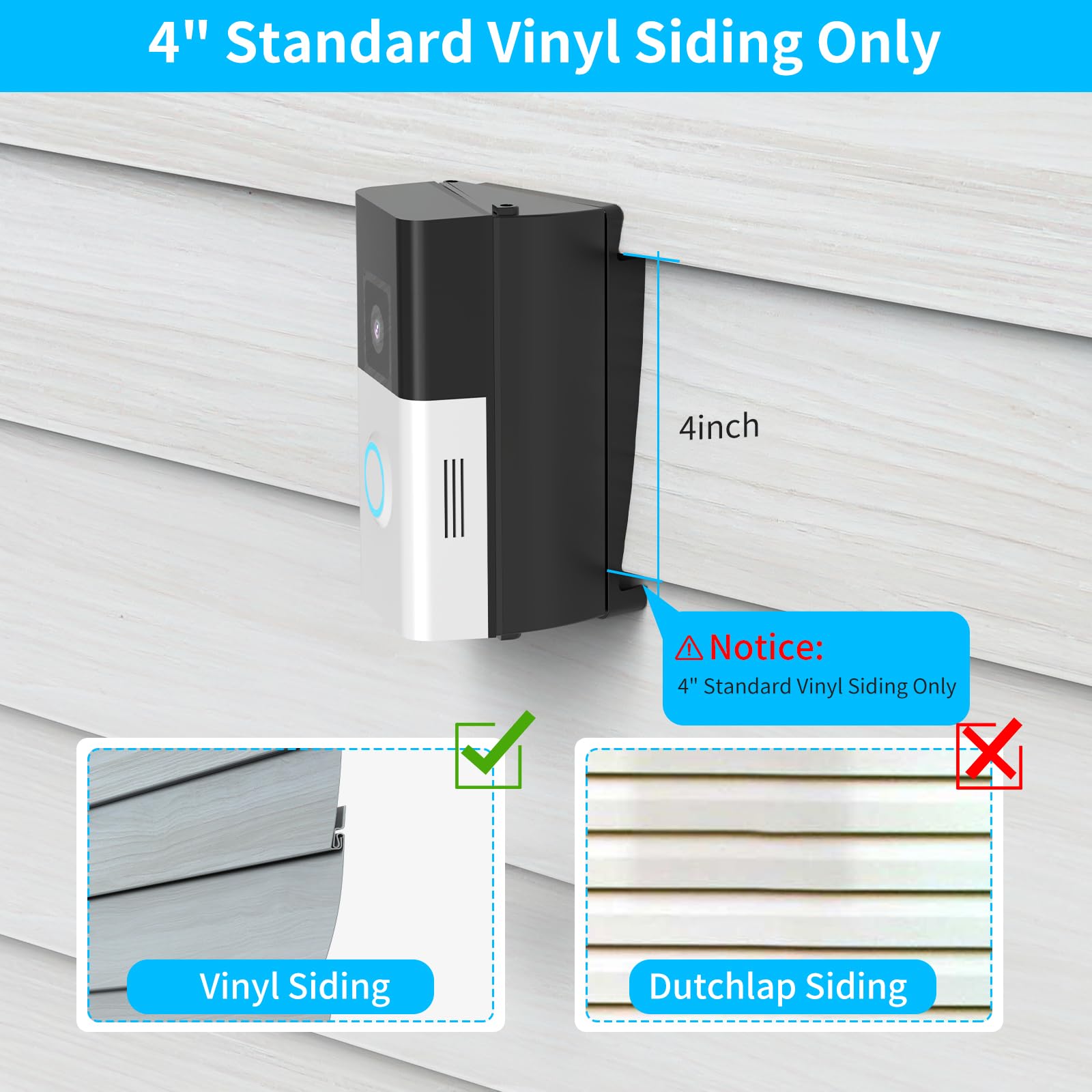 Vinyl Siding Adapter For Ring Doorbells - Easy Installation