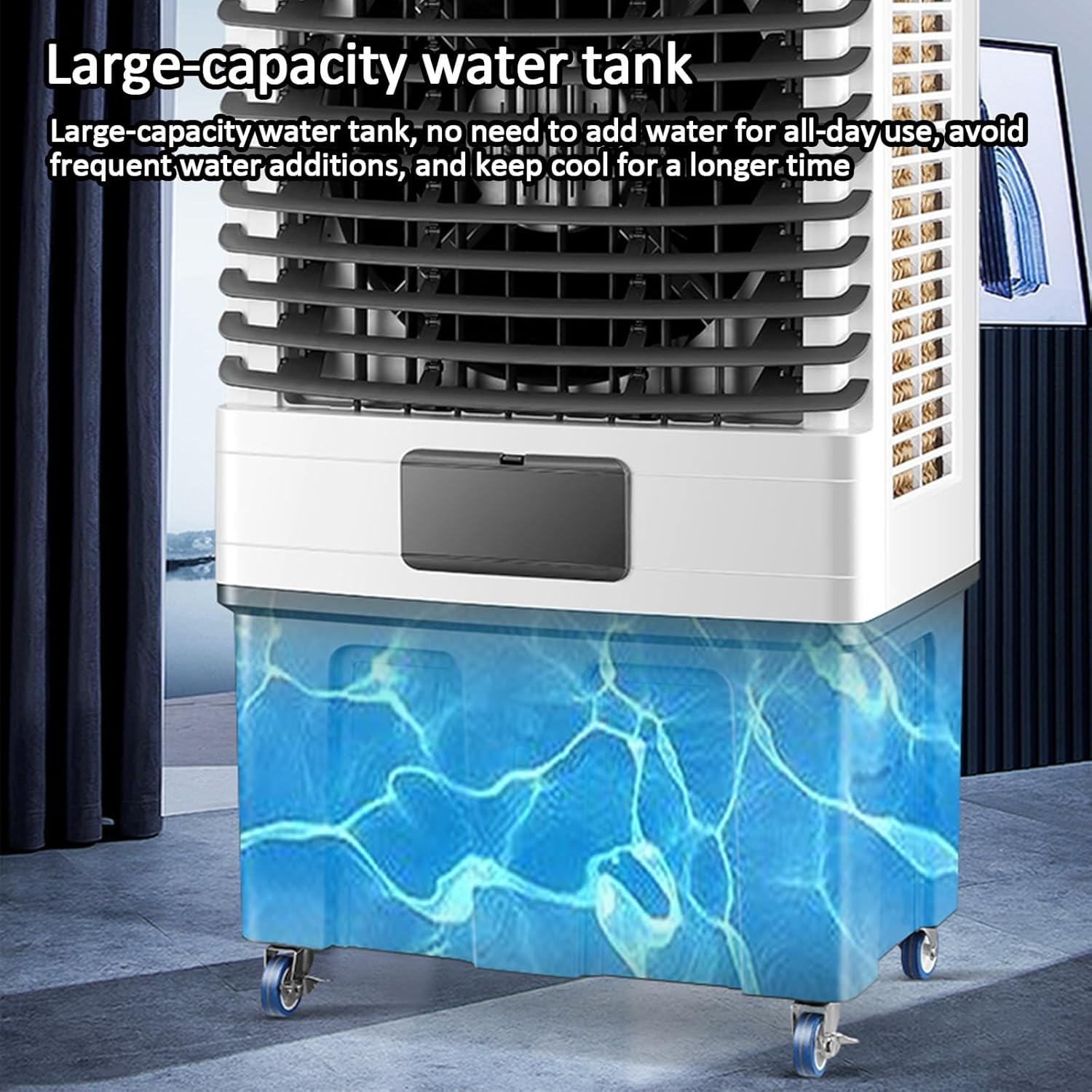 Portable Evaporative Air Cooler, 3 Speed with 120° Swing, 100W Spot Cooler for Indoor Outdoor Use, Efficient