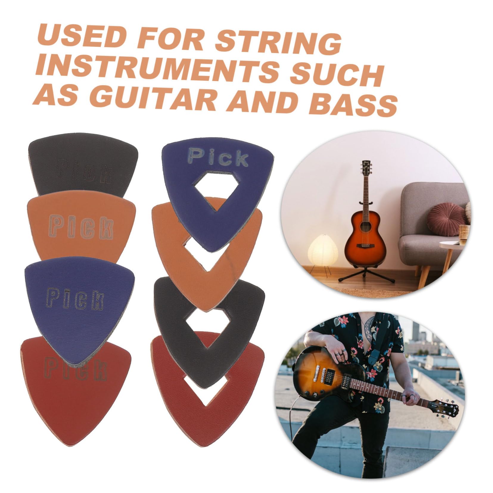 ibasenice 16pièces Médiators De Guitare Pour Guitare Folk Et Ukulélé Accessoires Et Confortables Pour Musiciens