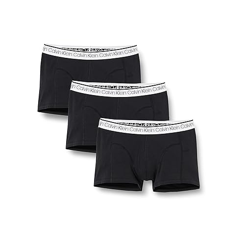 Immagine del prodotto Calvin Klein Boxer Uomo 3 Pack Trunk 3 PK Elasticizzati, Nero (Black W/ White Wb), L (Amazon Exclusive)