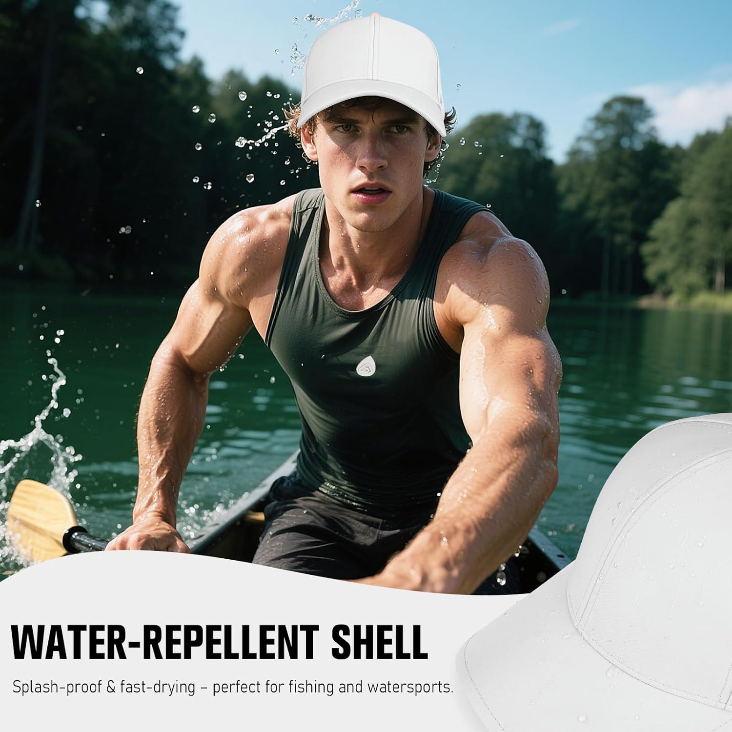 Baseball Cap Breathable Mesh Golf Hat Quick Dry Adjustable Baseball Hats for Men and Women Sport Running Workout - Image 4