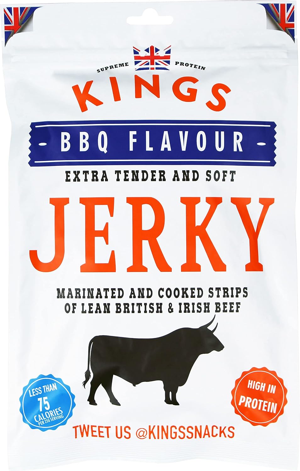 Kings Elite Snacks Kings BBQ Beef Jerky, 350 g Amazon.co.uk Grocery