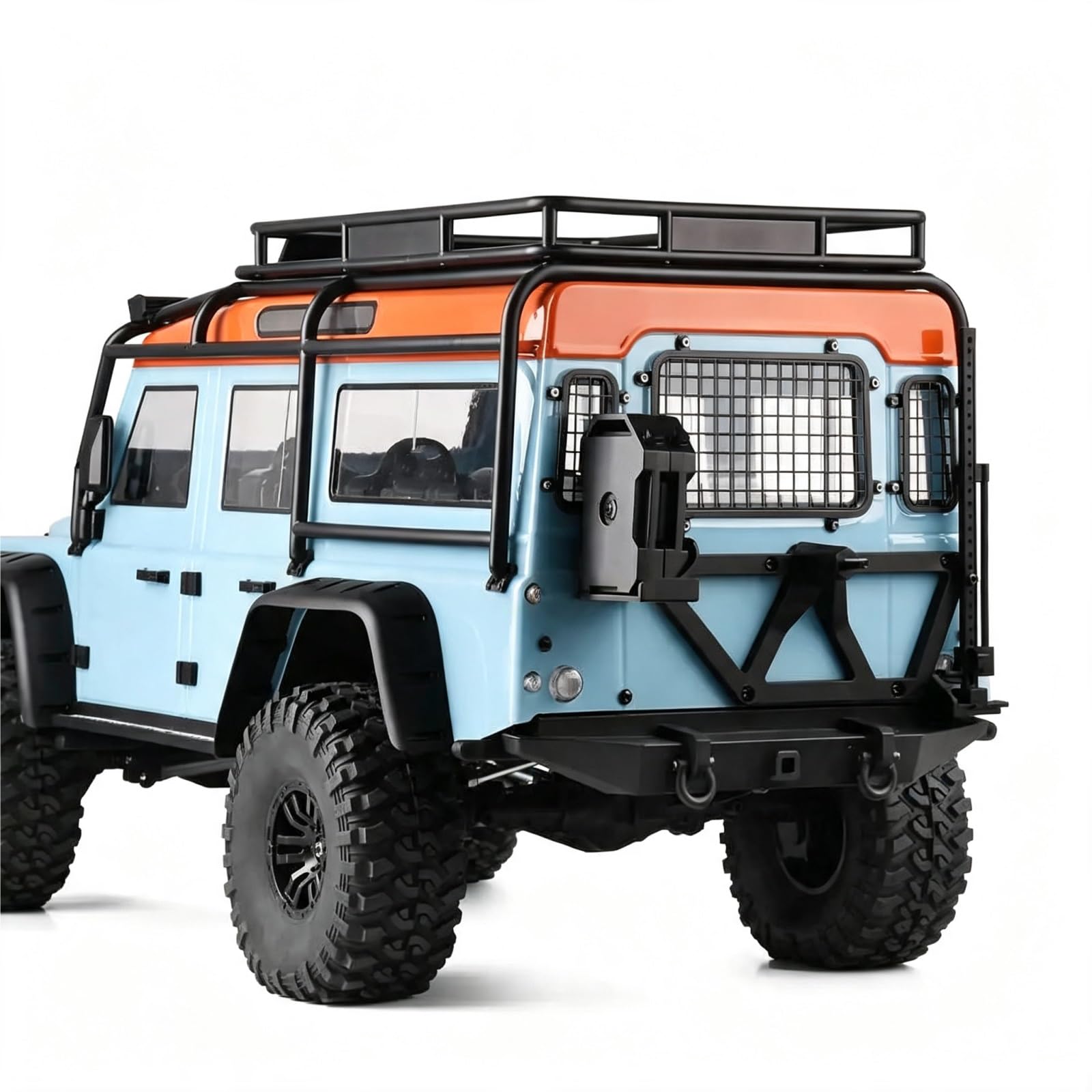 Lunotto Posteriore Maglia Lamiera Acciaio Inossidabile Per MJX Per H8H Per Defender 1/8 RC Auto Aggiornamento Parti Riparazione Modifica Accessori Decorativi Parti Riparazione RC