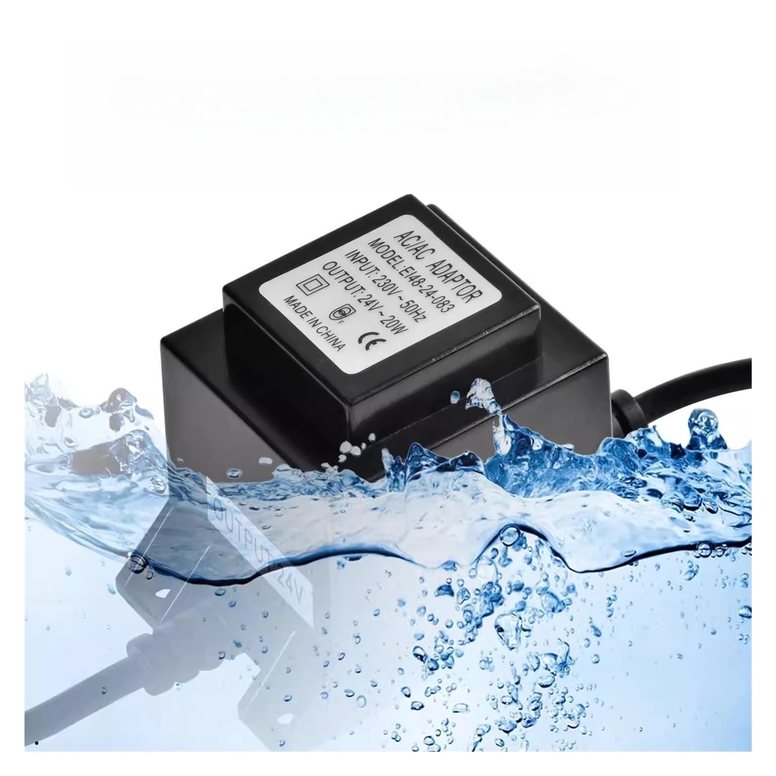 wasserdichter unterwasser transformator Wasserdichter AC12V/24V-Transformator for den Außenbereich; AC220V auf 2/24V Unterwasserlichtadapter; Schwimmbad-LED; 30W 60W