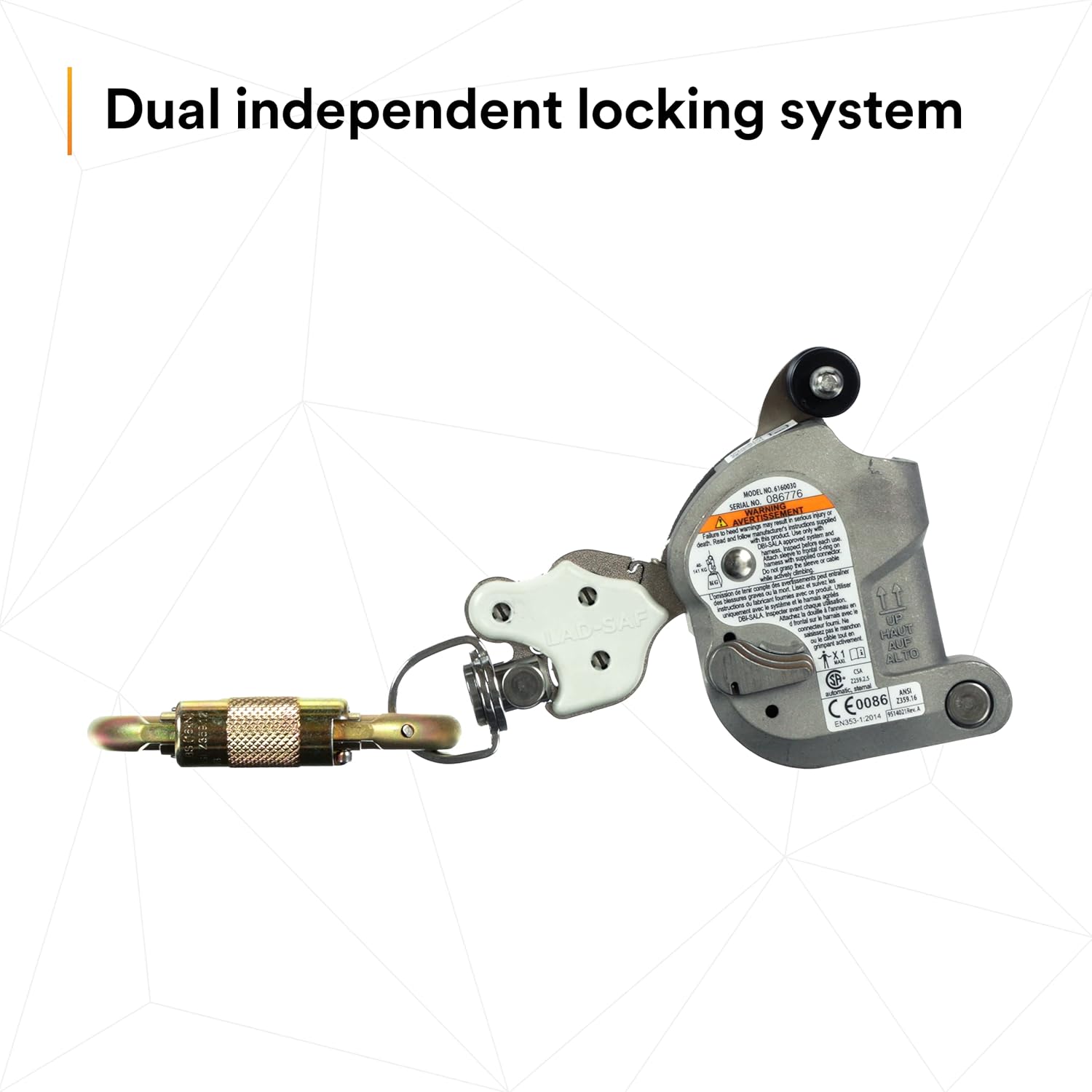 40% оƒƒ Dіѕсоunt 3M DBI-SALA 6160030 Lad-Saf Sleeve with Carabiner, Cam and Inertial Locking Fits 3/8 and 5/16 Diameter, Silver