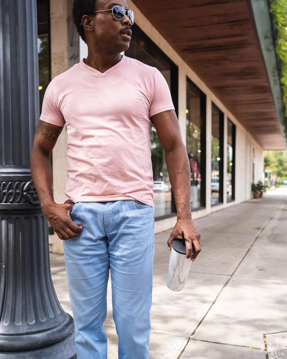 Simple Modern Insulated Tumbler with Lid and Straw | Iced Coffee Cup Reusable Stainless Steel Water Bottle Travel Mug | Gifts for Women Men Her Him | Classic Collection | 24oz | Riptide - Image 7