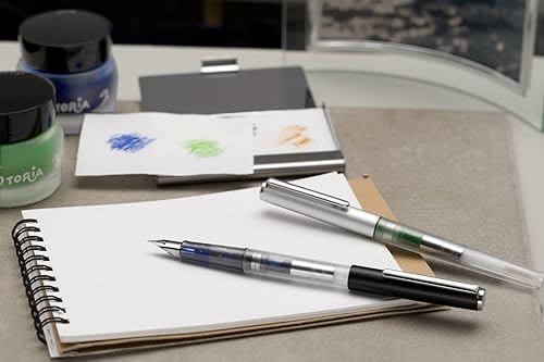 Miniatura 4 de Sailor HighAce Neo Clear - Pluma estilográfica para principiantes, punta de acero, fina, cuerpo negro (11-0119-220)