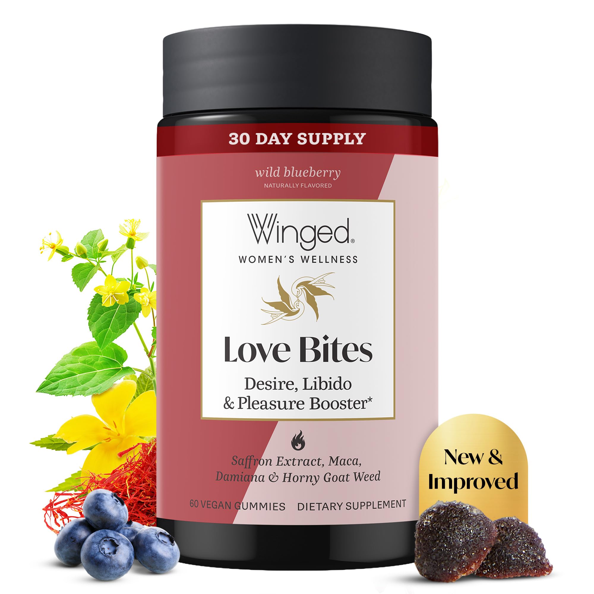 Amazon.com: Winged Wellness Love Bites, Libido Booster for Women
