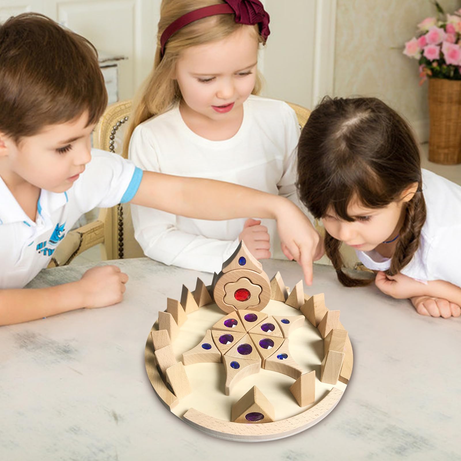 di gemme per bambini in legno brillanti educativi creativi