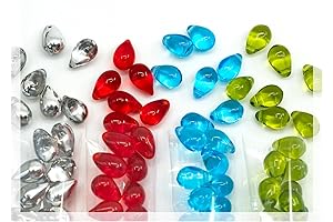 Teardrop Glass Beads for Jewelry Making - 120+ Bead Kit