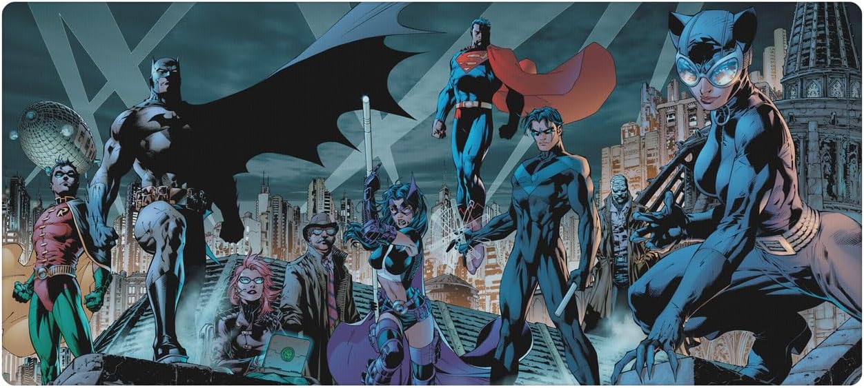 Head Case Designs Officially Licensed Justice League DC Comics Bat-Family Comic Book Covers 37.4 x 15.75 x 0.16 inches (900 x 400 mm) - XL Gaming Office Desk PC Keyboard Mouse Mat Pad