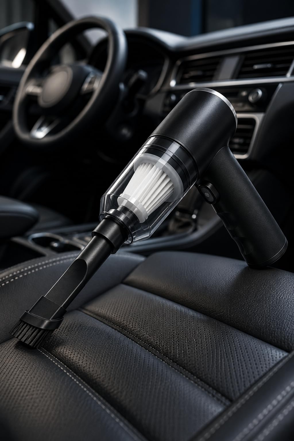 Aspirador de Pó Portátil Sem Fio 3 em 1 Recarregável USB 120W 6000Pa, Aspirador Automotivo para Carro, Casa, Sofá e Escritório com Bicos e E