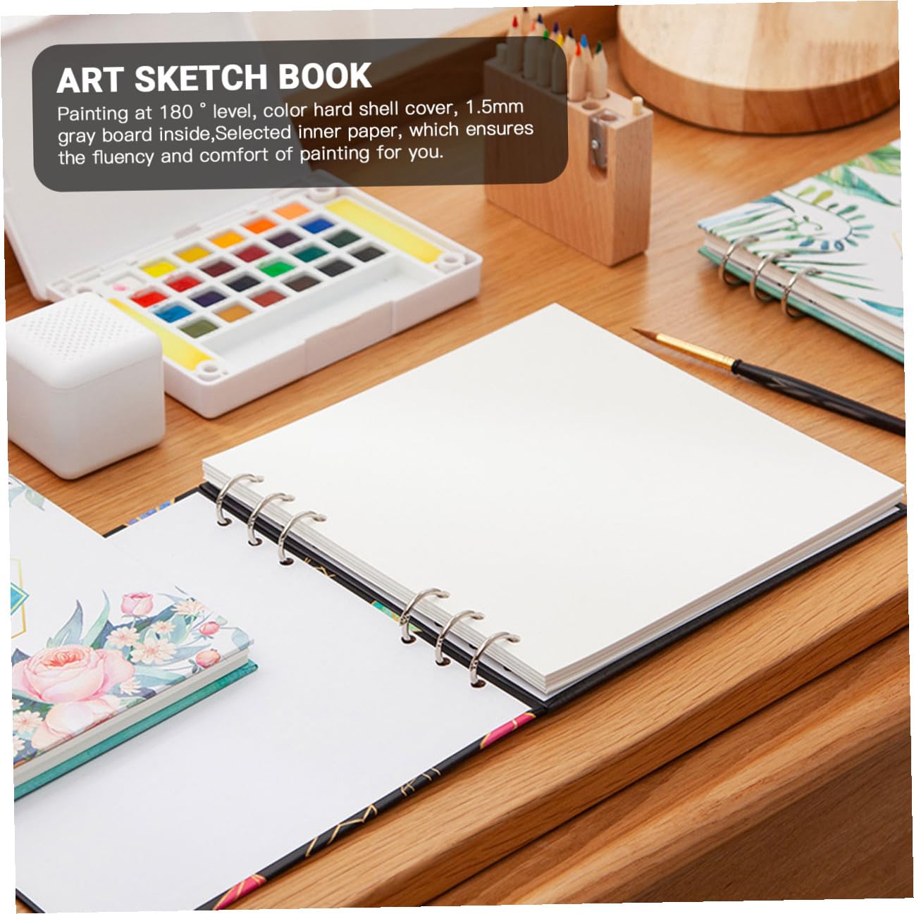 Operitacx Carnet de Croquis Aquarelle Épais 300g, 1 Pièce, Format Carré