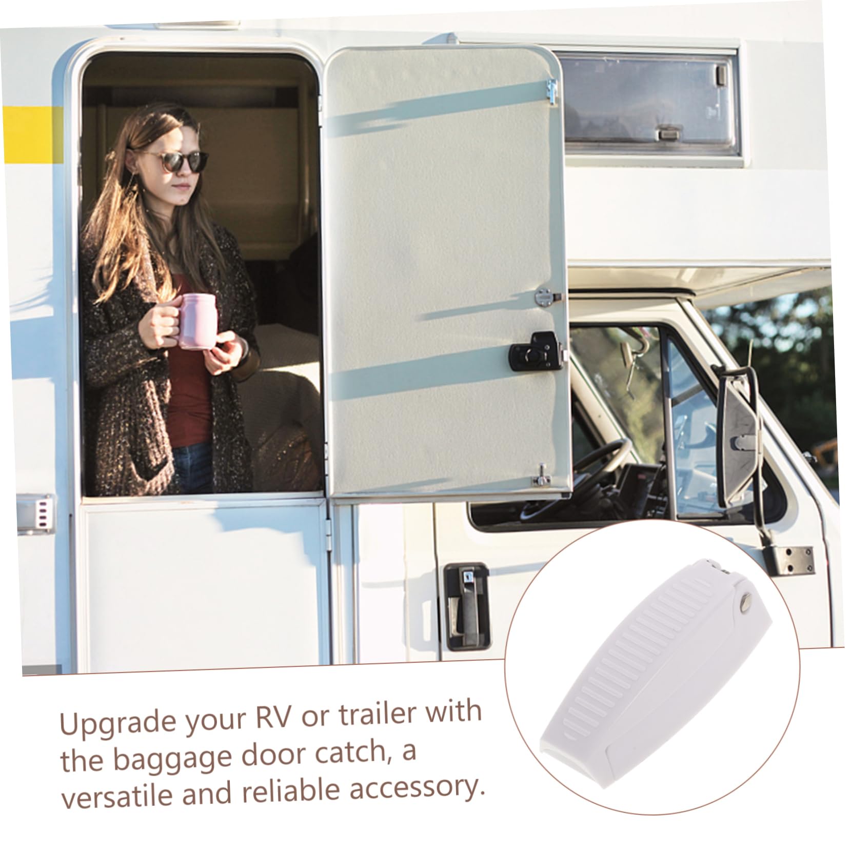 OSOLADY 2pcs Campervan Baggage Door Catch Rv Door Retaining Tool Rv Clips for Motorhomes