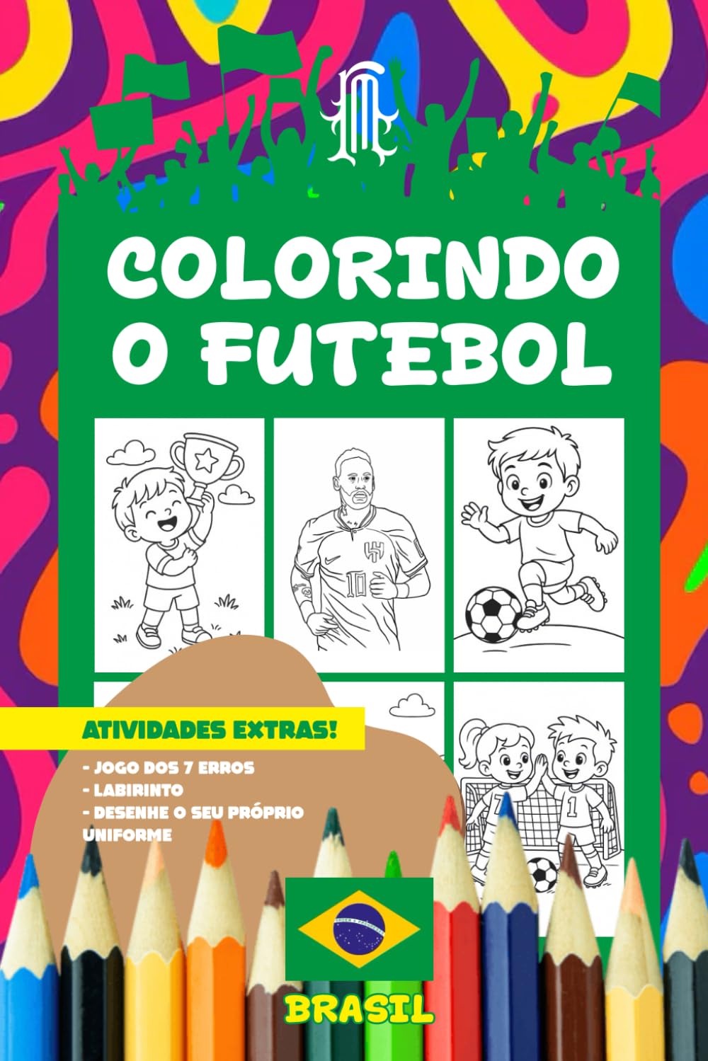 Livro Infantil de Colorir - Futebol: Diversão criativa para pequenos amantes do futebol