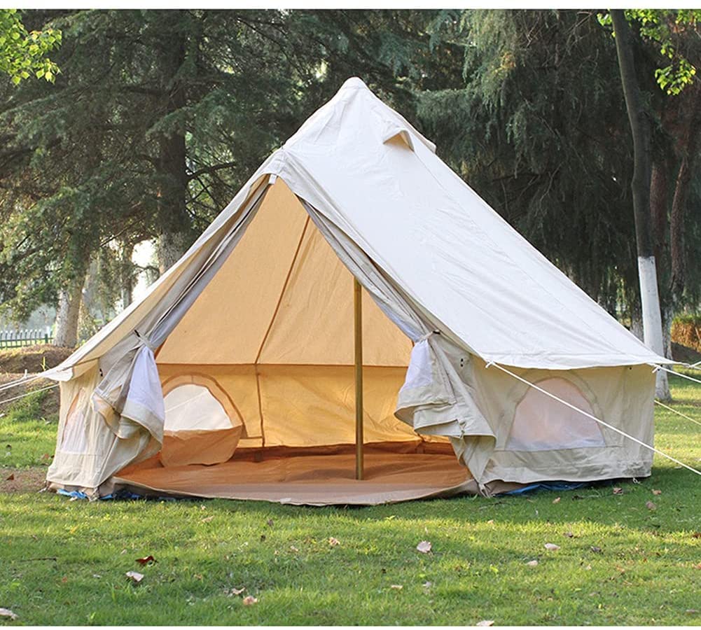 【新品・送料無料】グランデ  テント　コットン 素材　直径5m　8人就寝用 Amazon.co.jp: モンゴル パオ テント 大型キャンプ テント 5-8